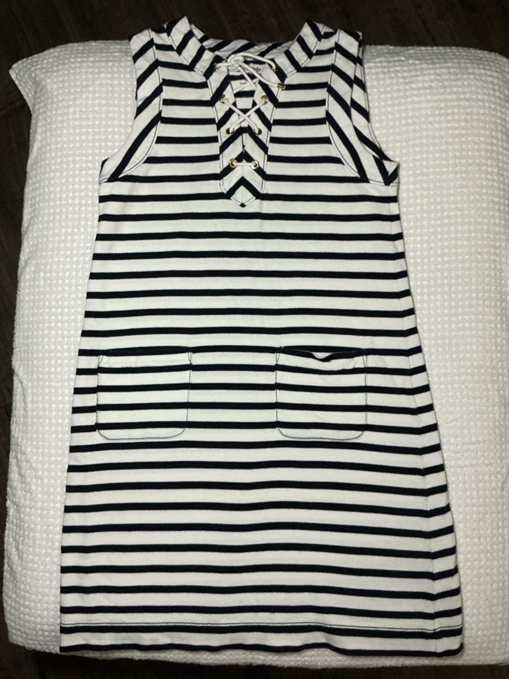 Kate Spade Blue and White Striped Mini Dress